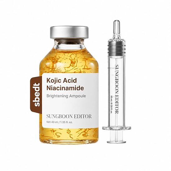 Izgaismojošs ampulu serums ar kojskābi un niacinamīdu pigmentācijas mazināšanai Sungboon Editor Kojic Acid Niacinamide Brightening Ampoule